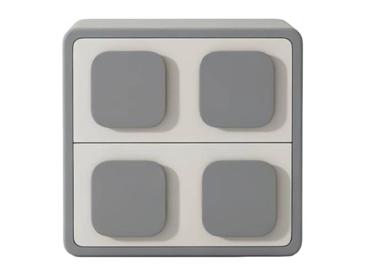 YANG11FAN Vielseitiger Nachttisch 2 Töne mit Schublade zur Aufbewahrung im Schlafzimmer (Grau, Mittel)