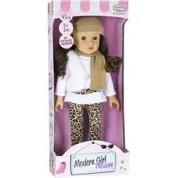 Modern Girl! Puppe Brünette Leo, 45 cm