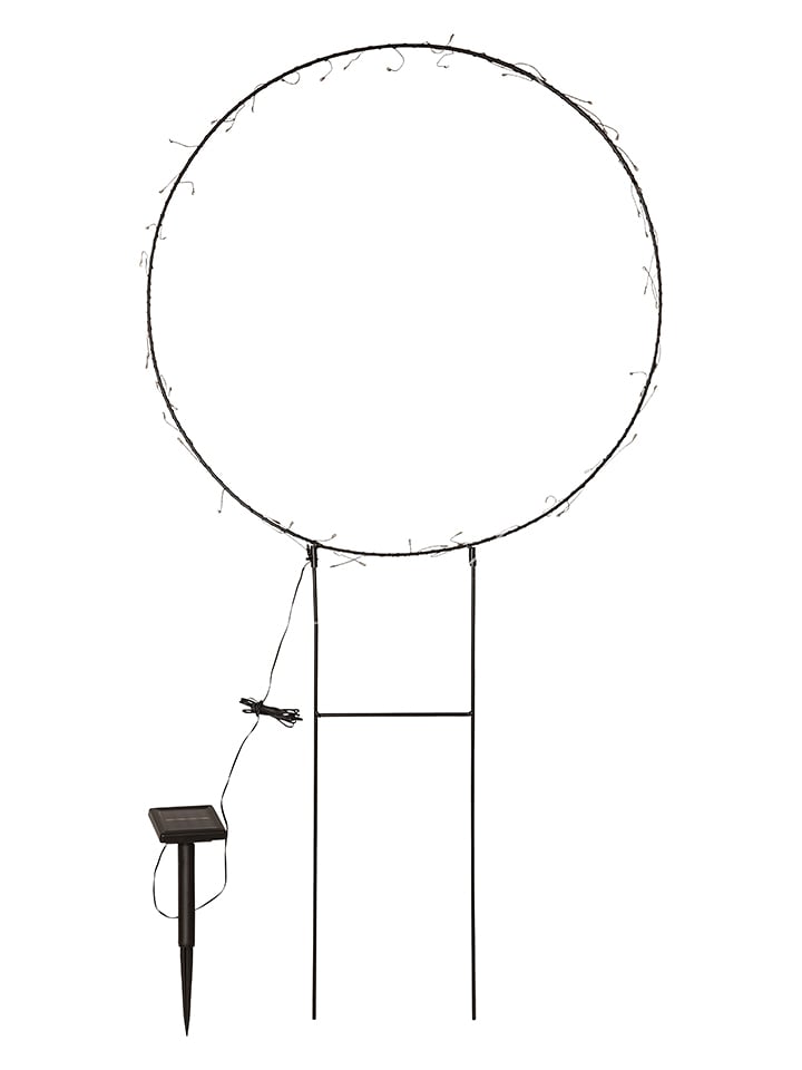 STAR Trading LED-Solar-Dekoration "Barlumi" in Schwarz - (H)100 cm - onesize