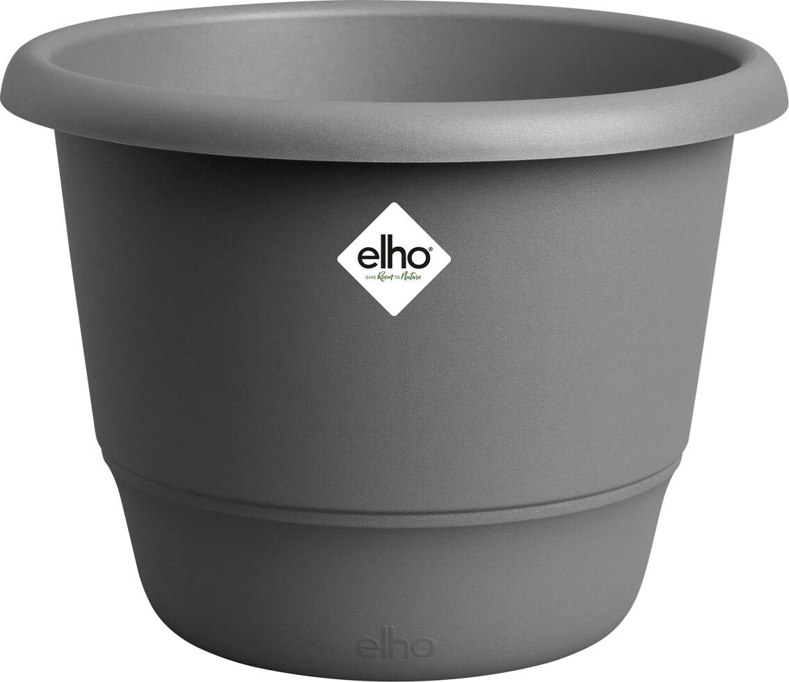 Elho Übertopf Amiga Kunststoff schwarz Ø 25 x 18 cm