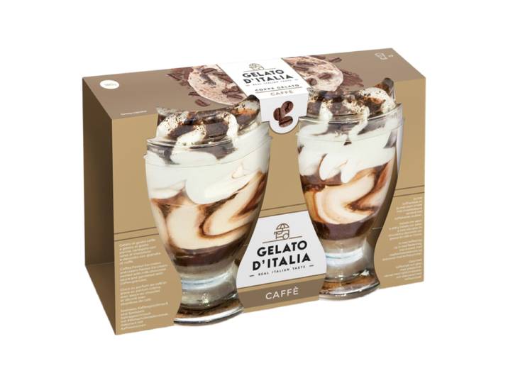 GELATO D'ITALIA Coupes glacées au café - 2 x 90 g