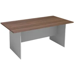 Konferenztisch PRIMO GRAY, 180x90 cm, grau/Nussbaum