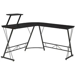 Helloshop26 - Schreibtisch/Arbeitsplatz mit erhöhter Tischplatte 122 x 122 x 98 cm Schwarz 03_0009073