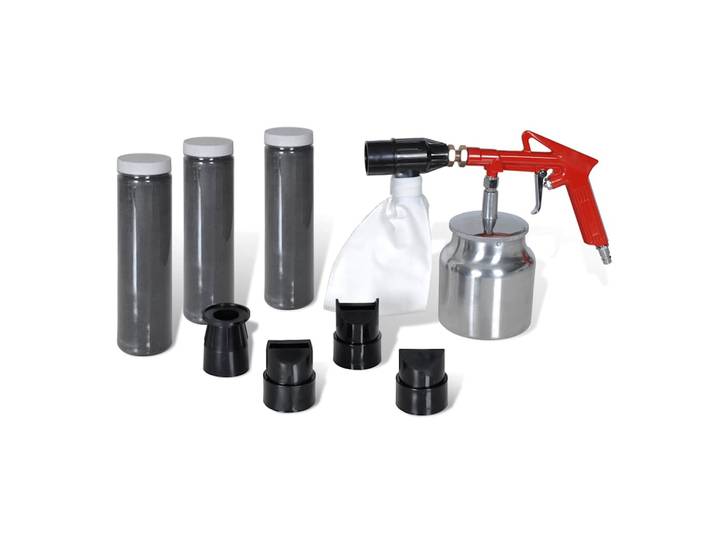 vidaXL Druckluft Sandstrahlpistole Sandstrahler Set