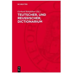 Teutscher, und Reussischer, Dictionarium, Sprachbücher von Gerhard Birkfellner