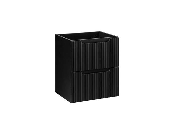 Meuble sous-vasque 50cm 2 tiroirs Riva Noir