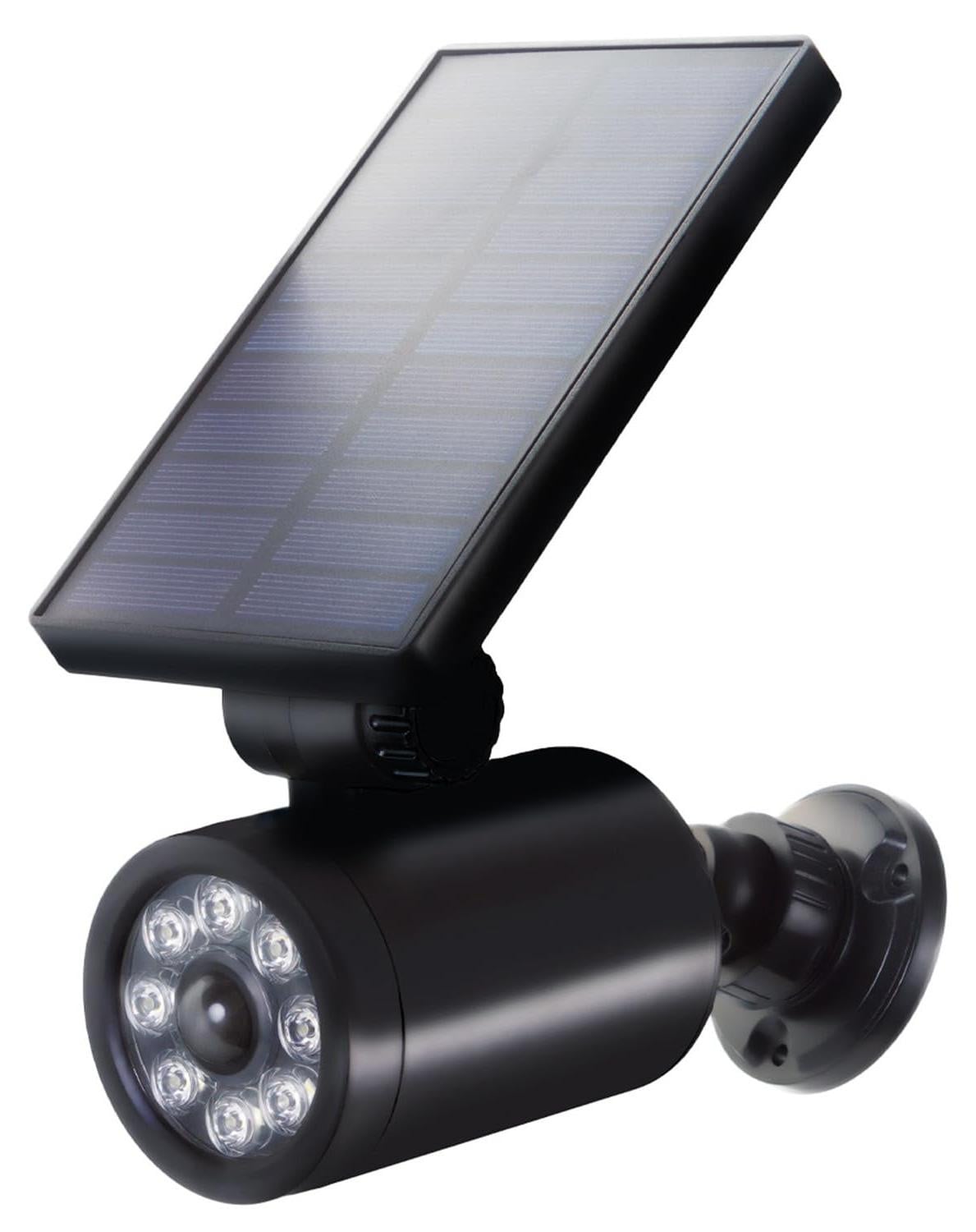 Selius Dummy Camera met Knipperende LED-bewegingssensor op Zonne-energie - Zwart