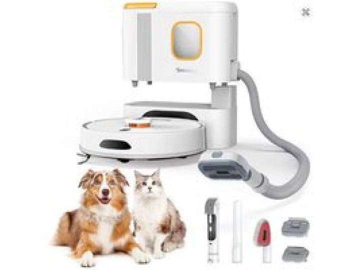 Robot aspirateur 2 en 1 - TEENDOW - D20S MAX+ - Forte aspiration 6000 Pa - Autonomie 70 jours - Navigation LiDAR