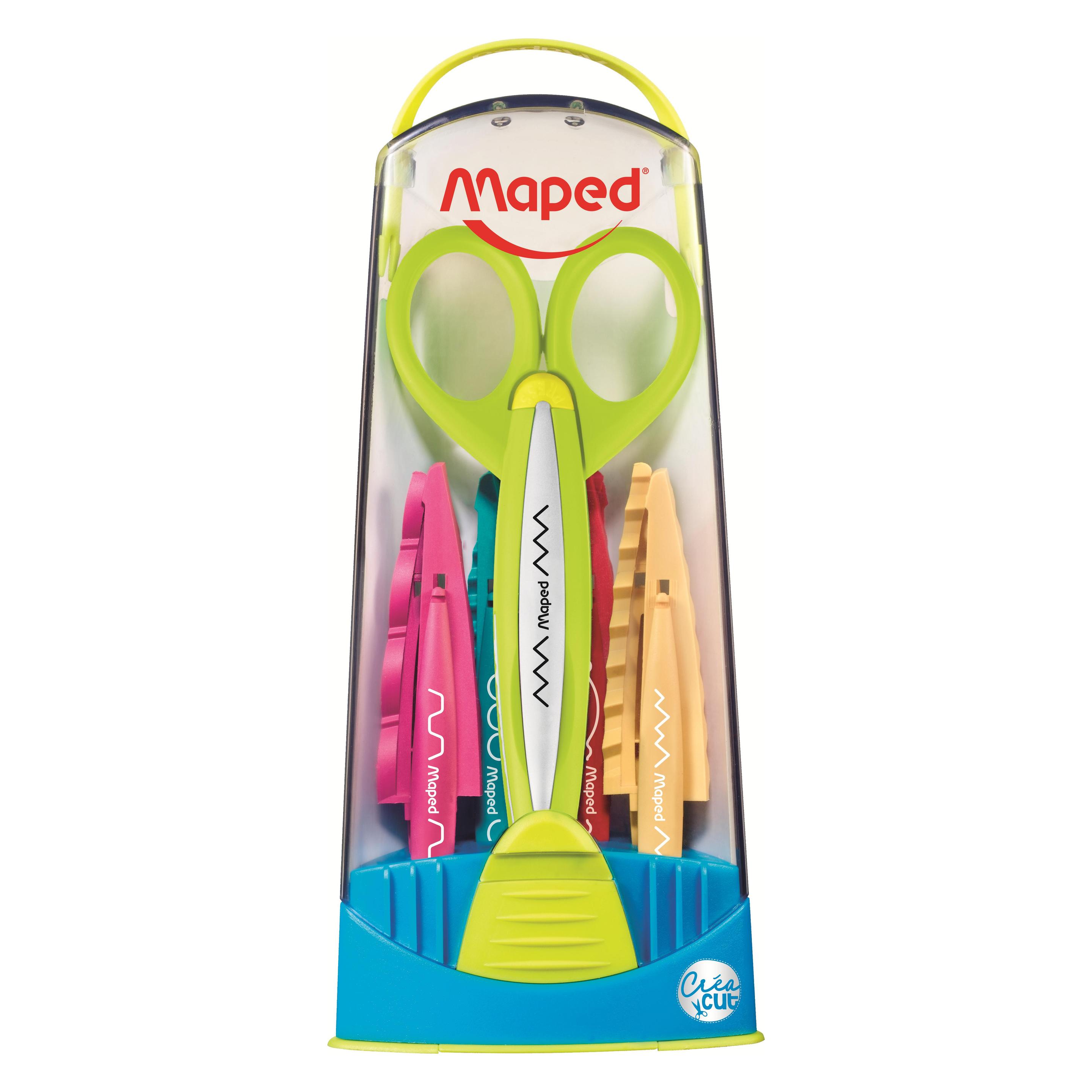 Maped Schere Kombibox 1xScherengestell 5xWechselklingen farbig sortiert (M601005)