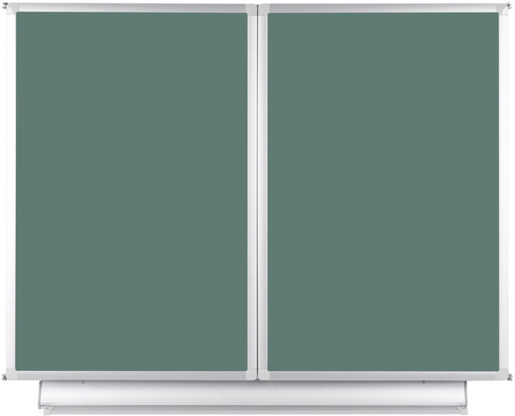 B2B Partner Grüne Klapptafel, Kreidetafel, Keramik / magnetisch, 3000 x 1000 mm
