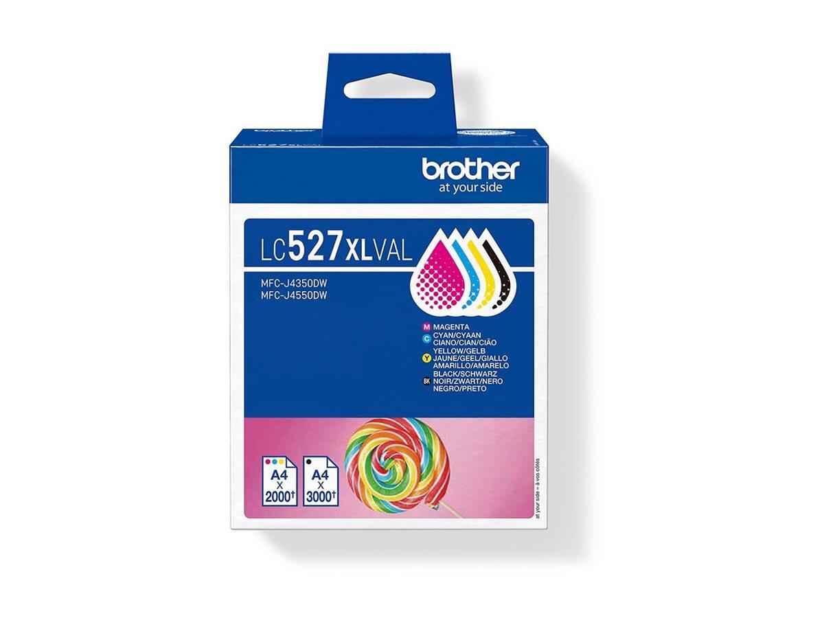 Brother Original LC527XLVAL Druckerpatrone - 4er Multipack 9.000 Seiten