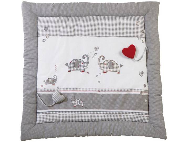Krabbeldecke ROBA Jumbotwins , grau, B:100cm L:100cm, Baumwolle, Polyester, Wohndecken, Krabbeldecke