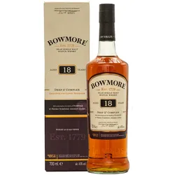 Bowmore 18 Years Deep & Complex Single Malt Scotch Whisky 43% Vol. 0.7L