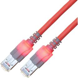 Easylan CS1ORCDCD0010 RJ45 Patchkabel CAT 6 S/FTP 1 m Rot doppelt geschirmt, Halogenfrei, Flammwidrig 1 St.