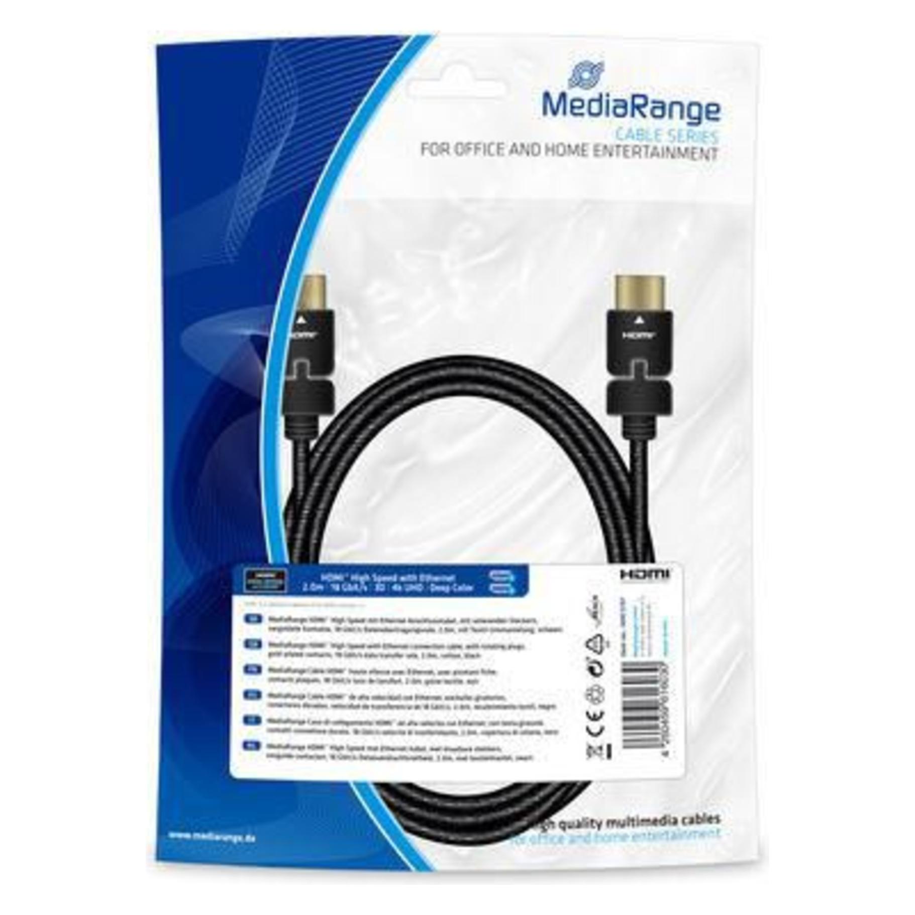 MediaRange HDMI (Typ A) - HDMI (Typ A) (2 m) (MRCS197)