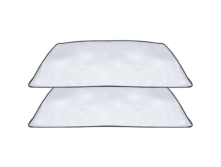 Auto Sonnenschutz mit Magnetfunktion, 2er-Set Anti-Eis-Scheibenabdeckung, weiss, 160x95cm