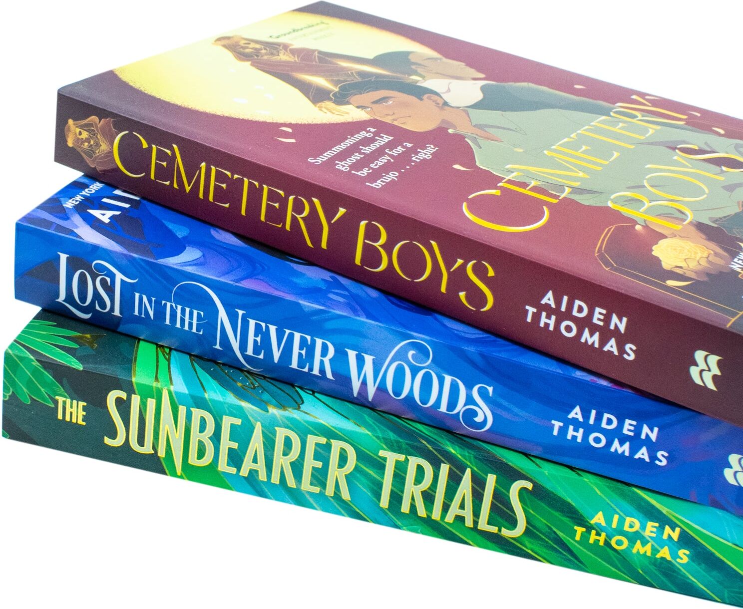 MACMILLAN Aiden Thomas 3 Book Collection Set – Cemetery Boys, The Sunbearer Trials & Lost in the Never Woods   YA Fantasy & LGBTQ+ Fiction Box Set