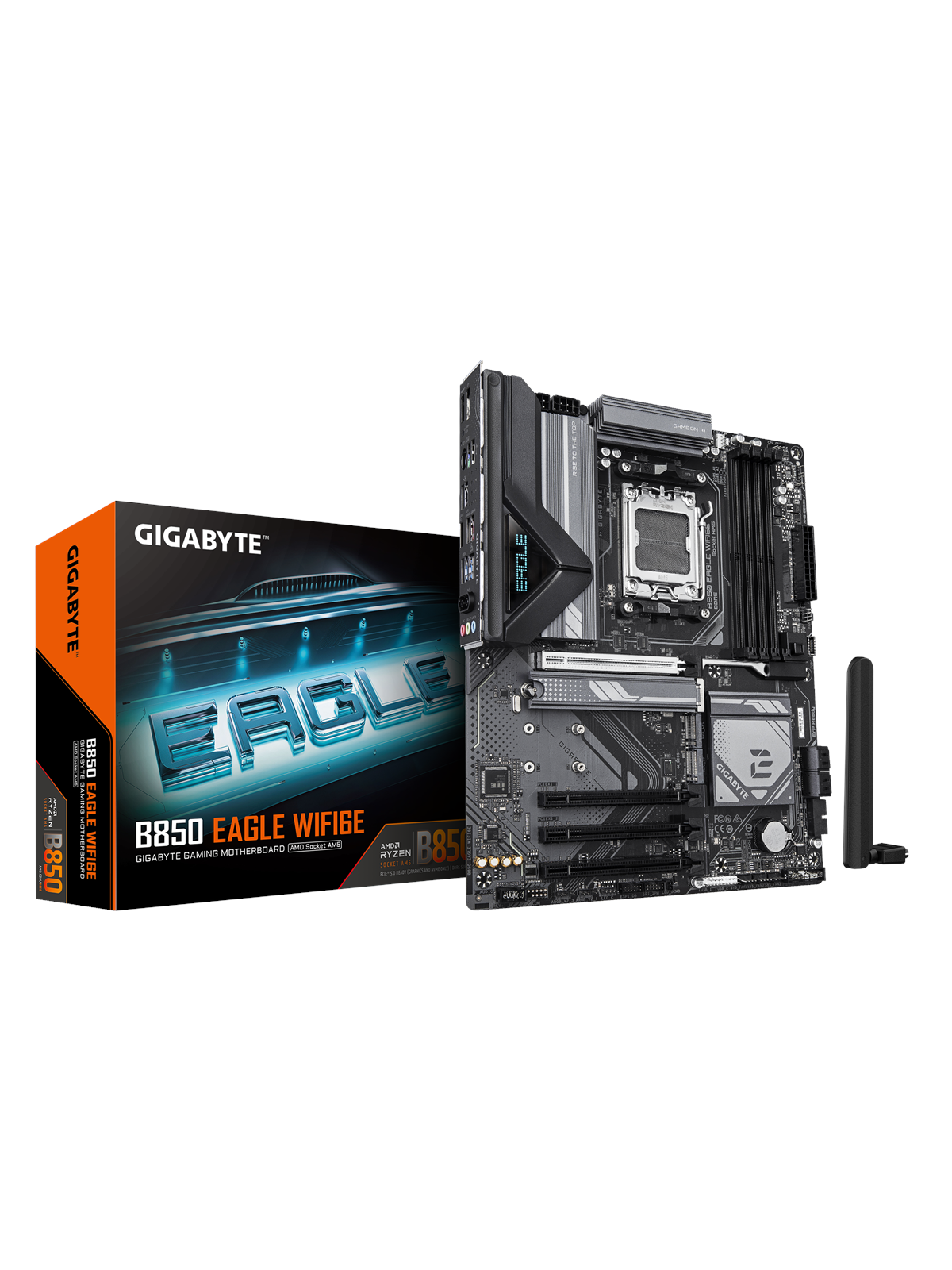 GIGABYTE B850 EAGLE WIFI6E Mainboard - AMD B850 - AMD AM5 - DDR5 RAM - ATX
