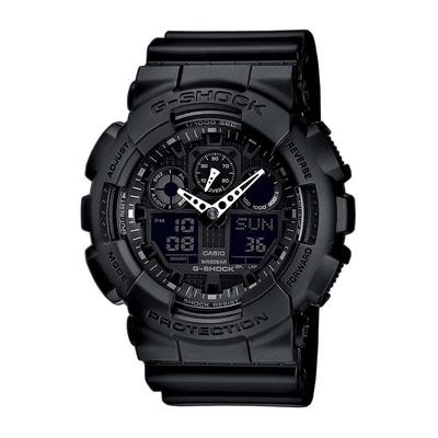 Chronograph CASIO G-SHOCK, schwarz (schwarz, schwarz), Armbanduhren, Herren, schwarz, Chronograph, Quarzuhr,Armbanduhr,Herrenuhr,digital, bis 20 bar wasserd.Resinarmband