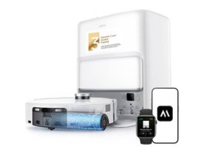 Robot Aspirateur - MOVA - Z60 Roller SA - 26000 Pa - Lavage HydroForce™ - Détection déjections