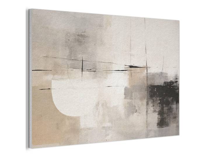MuchoWow Akustikbild - Abstrakt - Kunst - Grau - 90x60, Hellgrau, Kunststoff, Rechteckig, 90x60x0.9 cm, Wandverkleidung, Akustikpaneele