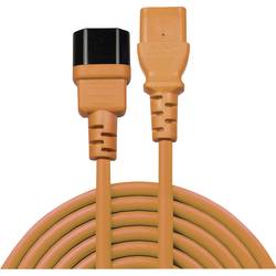LINDY Strom Verlängerungskabel [1x Kaltgeräte-Stecker C14 - 1x Kaltgeräte-Buchse C13] 2.00 m Orange 30475