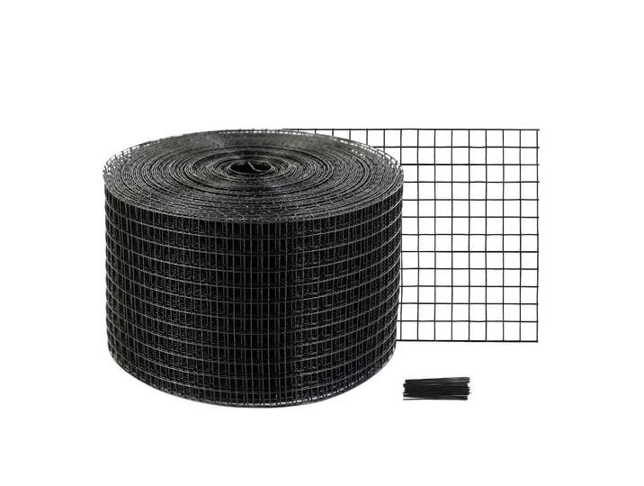 VEVOR Protection anti-oiseaux pour panneaux solaires\, 20\,3 x 30\,5 m\, Grille anti-pigeons pour installations solaires avec 50 fils de cerclage\, protection des panneaux solaires avec revêtement en PVC inoxydable\, grillage en rouleau de 1\,27 cm
