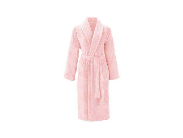 Peignoir coton rosa xs