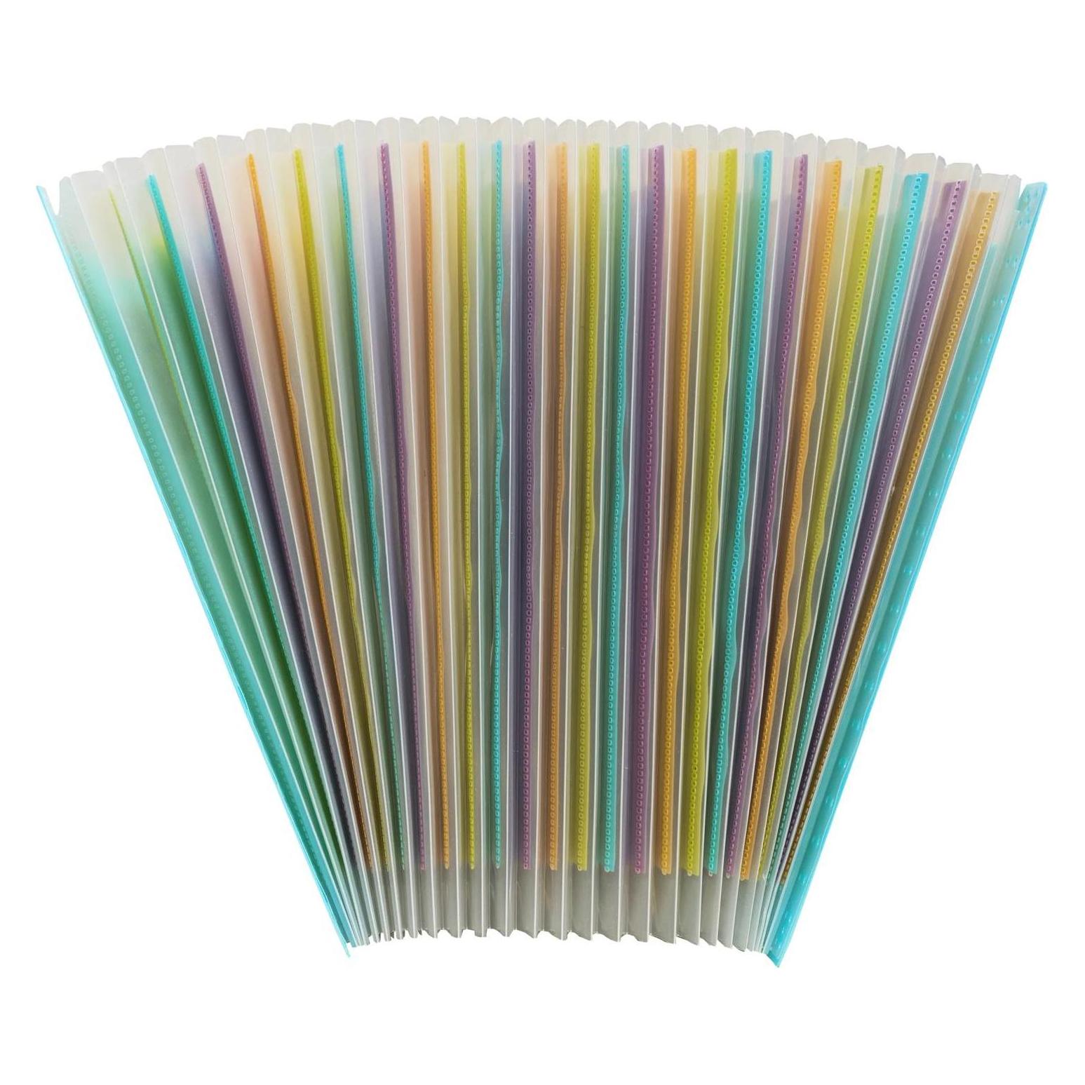 Exacompta Offene Dokumententasche Maxi, 24 Fächer, Recycling-PP, Kollektion Pop'N Co (A4) (55199E)