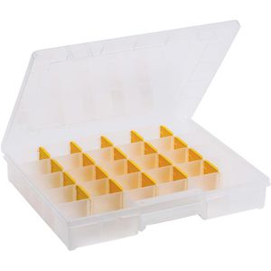 Allit Sortimentskasten EuroPlus Basic 37/7-20, 37 x 6 x 39,5cm, Kunststoff, mit 20 Fächern