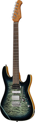Harley Benton Fusion-IV HSH RW QBLB Quilt Blue Burst Hochglanz