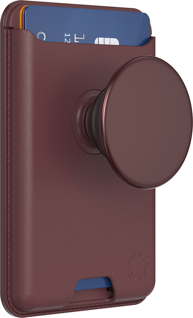 PopSockets PopWallet MagSafe - Oxblood Alum