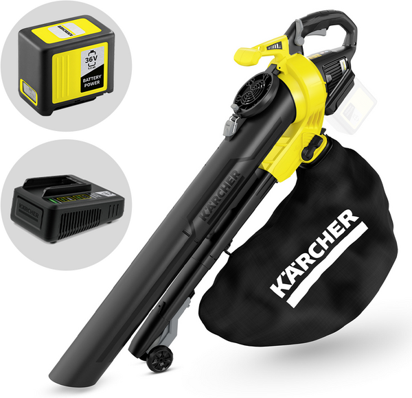 Karcher BLV 36-240 - Soffiatore aspiratore per foglie a batteria 36V 5Ah