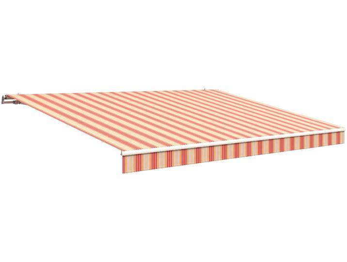 Gelenkarmmarkise WISMAR Gr. 10, beige (natur, rot), B:300cm, Polyacryl, Markisen, Gelenkarmmarkise, B: 300 cm, in versch. Ausfällen und Dessins