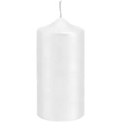 Kopschitz Kerzen Kerzen Stumpenkerzen Perlmutt Weiß, 150 x 60 mm, 4 Stück