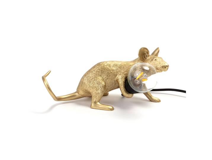 Seletti - Lampe de table Animaux - Or - Résine - Designer Marcantonio