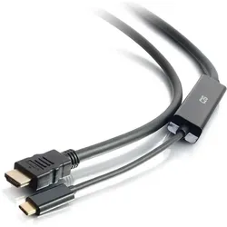 C2G 6ft/1.8m USB-C to HDMI A/V Adapter Cable (1.83 m), Videokabel, Schwarz