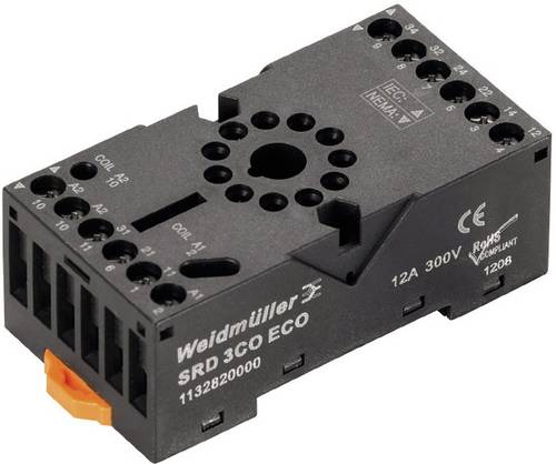 Weidmüller SRD ECO 3CO Relaissockel (B x H) 38mm x 76.7mm 10St.