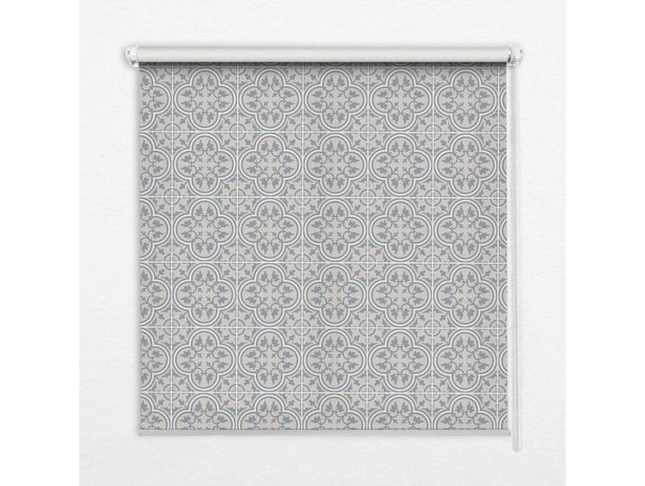 Tulup Innenrollo - Fensterrollo - Rollo - 150x140 cm - Portugiesische Fliesen, Grau, Kunststoff, Rechteckig, 150x140x0.5 cm, Heimtextilien, Vorhänge, Rollos