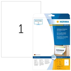 HERMA Movables Etiketten weiß 210,0 x 297,0 mm