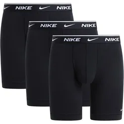 3er Pack NIKE Long Boxershorts Briefs Herren 001 - black S