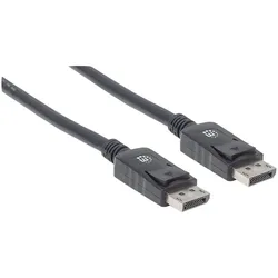 Manhattan 4K@60Hz DisplayPort-Kabel, DisplayPort-Stecker auf DisplayPort-Stecker, 1 m, schwarz