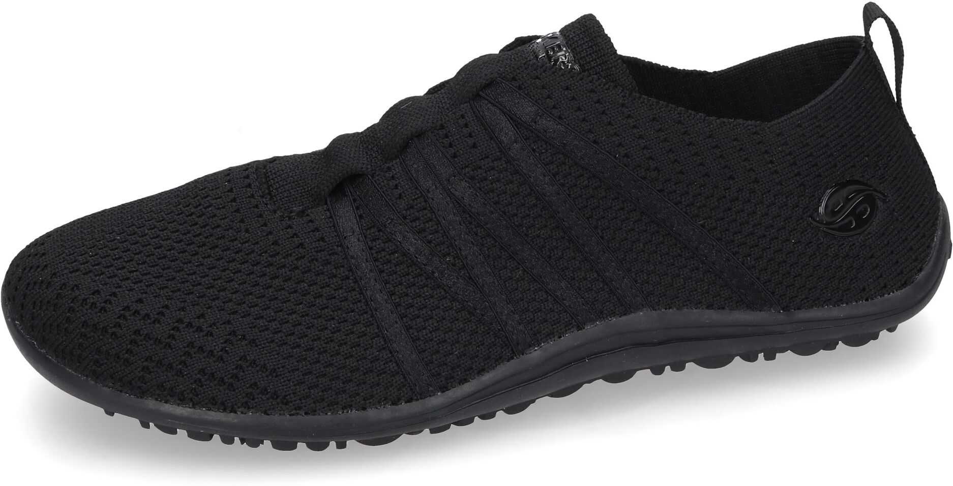 Dockers by Gerli, Schlupfschuh, Sneaker, Sommerschuh in lässiger Strick-Optik schwarz 36, Textil