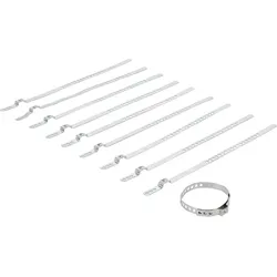 BGS Achsmanschetten-Schellen-Satz Edelstahl rostfrei 7 mm 20 - 50 mm 10tlg. - 70327