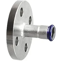 Edelstahl Pressfitting M-Kontur Übergangsflansch 28 mm