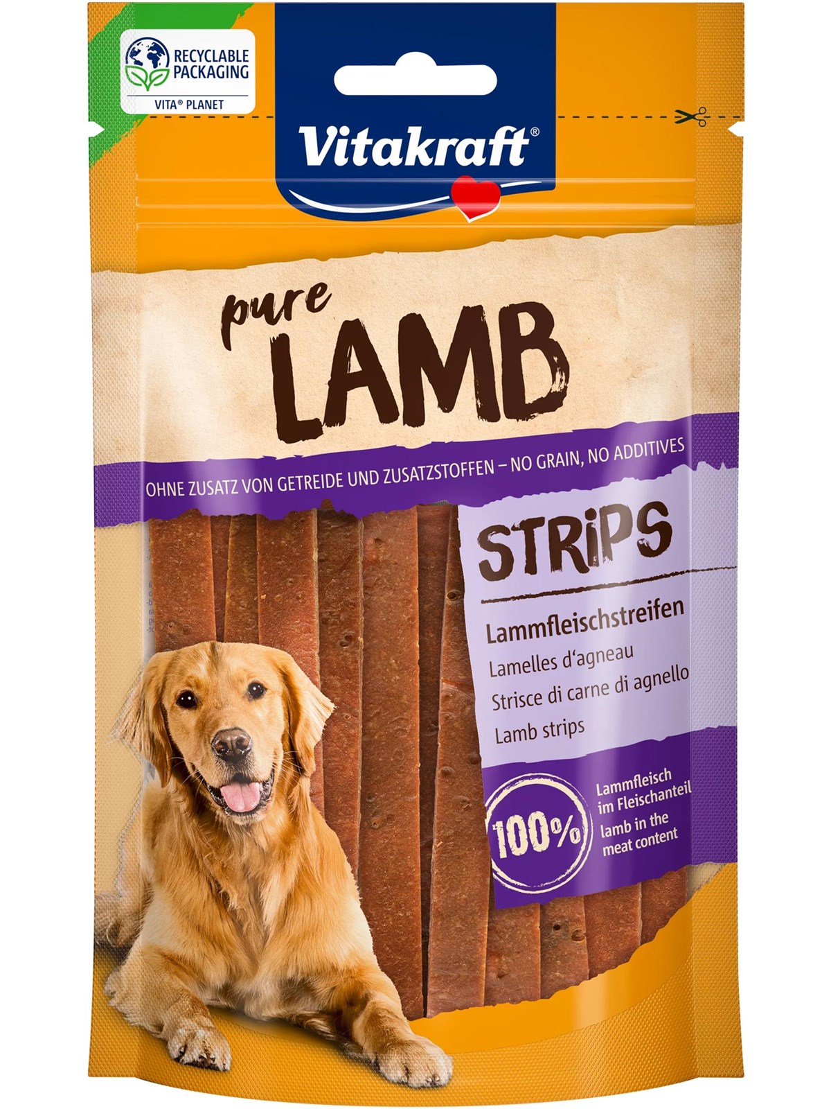 Vitakraft Pure Lamb Strips Lammfleischstreifen 80g