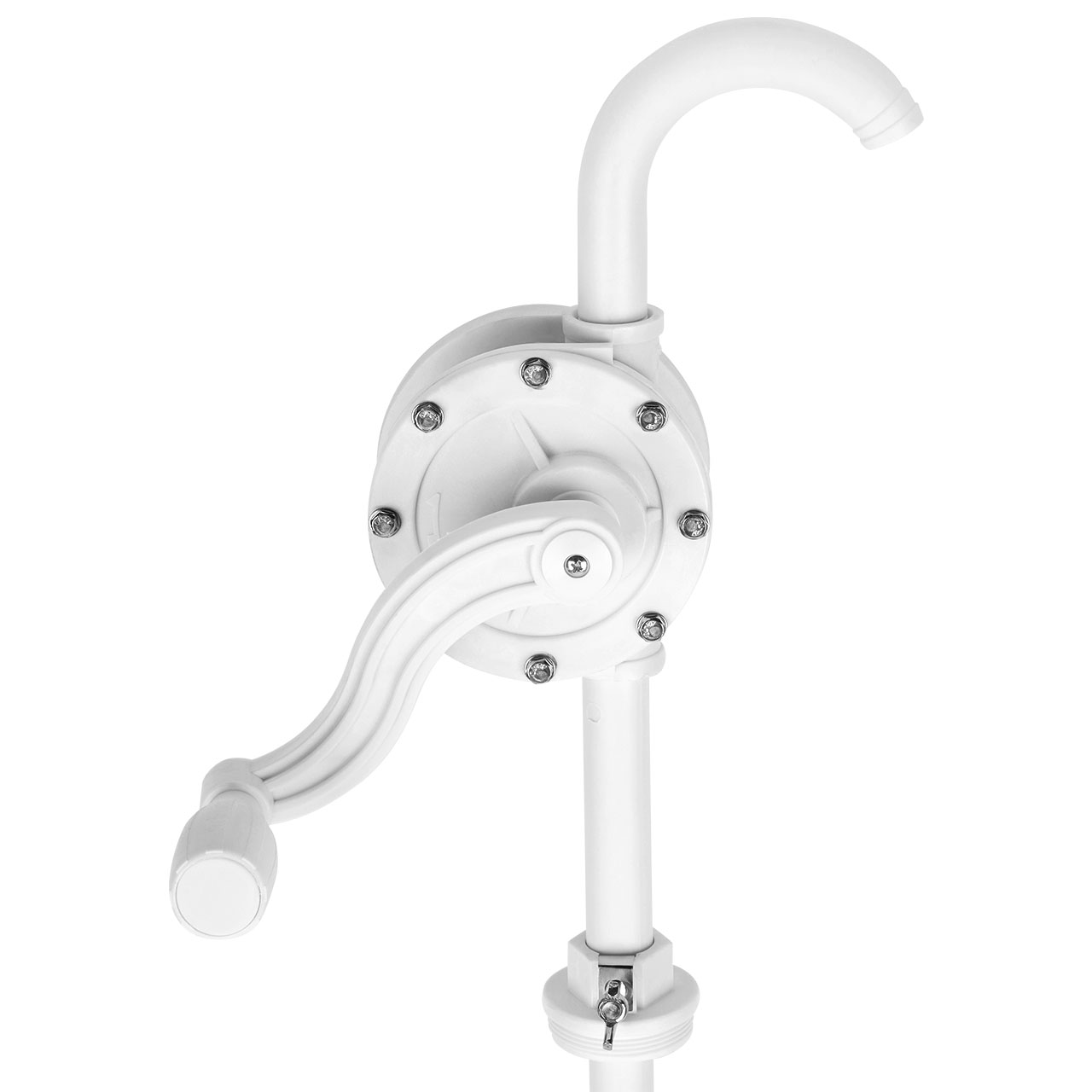 REKUBIK Kurbelpumpe für Kunststofffässer mit 100 cm Saugrohr, verstellbar, für AdBlue®, Wasser, Chemikalien TIQPH1330