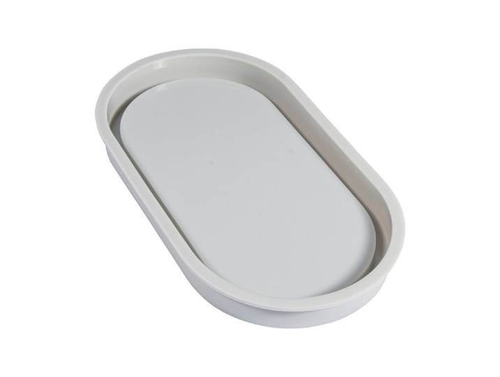 Silikon Giessform Untersetzer Oval, 17,8x9,5x1,6cm