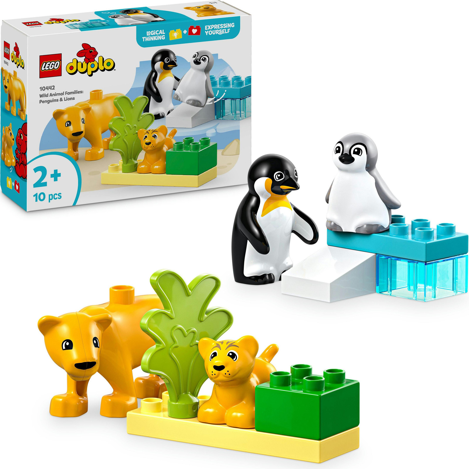 LEGO DUPLO Familie wilde dieren Pinguïns en leeuwen 10442