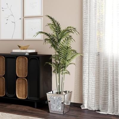 SHYFOY Modern Mirror Pot Planter Crushed Diamond Vase